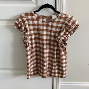 Checkered short sleeve shirt